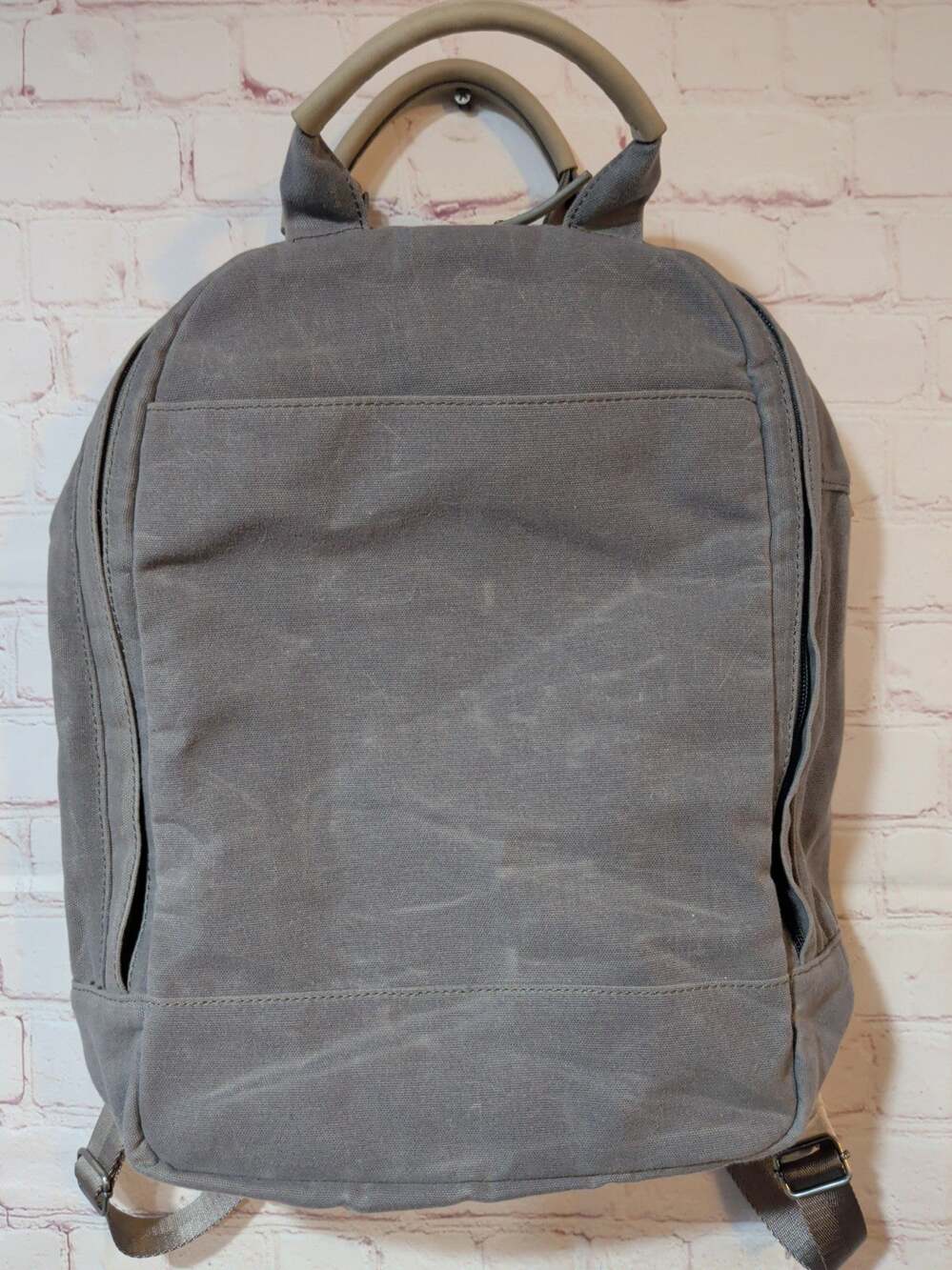 Day Owl Smaller Backpack Gray Recycled Laptop Bag Bottle Pocket NWOT Padded